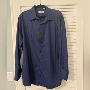New with tags men's dress shirts navy blue